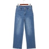 image:imageSidefeel Womens Wide Leg Jeans High Waisted Tummy Control Stretchy Straight Leg Denim Pants with PocketsLight Blue