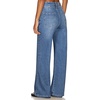 image:imageSidefeel Womens Wide Leg Jeans High Waisted Tummy Control Stretchy Straight Leg Denim Pants with PocketsLight Blue