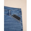 image:imageSidefeel Womens Wide Leg Jeans High Waisted Tummy Control Stretchy Straight Leg Denim Pants with PocketsLight Blue