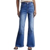image:imageSidefeel Womens Bootcut Jeans High Waisted Flare Stretchy Bell Bottom Denim Pants with PocketsDark Blue
