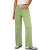 image:imageSidefeel Womens Wide Leg Jeans High Waisted Stretchy Straight Leg Baggy Drawstring Zimbaplatinum Denim PantsSmoke Green