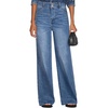 image:imageSidefeel Womens Wide Leg Jeans High Waisted Tummy Control Stretchy Straight Leg Denim Pants with PocketsLight Blue