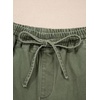 image:imageSIDEFEEL Womens Jean Shorts High Waisted Stretchy Summer Drawstring Elastic Waist Baggy Denim ShortsGreen