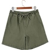 image:imageSIDEFEEL Womens Jean Shorts High Waisted Stretchy Summer Drawstring Elastic Waist Baggy Denim ShortsGreen