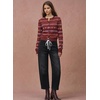image:imageSidefeel Barrel Jeans for Women Drawstring Wide Leg High Waisted Baggy Stretchy Boyfriend Trendy Cropped Ankle Denim PantsBlack