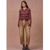 image:imageSidefeel Barrel Jeans for Women Drawstring Wide Leg High Waisted Baggy Stretchy Boyfriend Trendy Cropped Ankle Denim PantsBrown