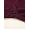 image:imageSidefeel Barrel Jeans for Women Trendy Wide Leg High Waisted Cropped Baggy Relax Fit Stretch Pocketed Denim Ankle PantsBurgundy