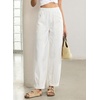 image:imageSidefeel Barrel Jeans for Women Trendy Wide Leg High Waisted Cropped Baggy Relax Fit Stretch Pocketed Denim Ankle PantsWhite