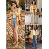image:imageSidefeel Cardigan Sweaters for Women Lightweight Striped 2026 Long Sleeve Open Front Loose Knit Sweaters ClothesBanana Cream