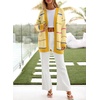 image:imageSidefeel Cardigan Sweaters for Women Lightweight Striped 2026 Long Sleeve Open Front Loose Knit Sweaters ClothesBanana Cream