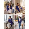 image:imageSidefeel Cardigan Sweaters for Women Lightweight Striped 2026 Long Sleeve Open Front Loose Knit Sweaters ClothesBluing