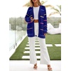 image:imageSidefeel Cardigan Sweaters for Women Lightweight Striped 2026 Long Sleeve Open Front Loose Knit Sweaters ClothesBluing