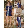 image:imageSidefeel Cardigan Sweaters for Women Lightweight Striped 2026 Long Sleeve Open Front Loose Knit Sweaters ClothesBluing