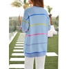 image:imageSidefeel Cardigan Sweaters for Women Lightweight Striped 2026 Long Sleeve Open Front Loose Knit Sweaters ClothesMyosotis