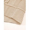 image:imageSidefeel Cardigan Sweaters for Women Long Sleeve Wrap V Neck Double Breasted Cable Knit Oversized Chunky Sweater CoatApricot