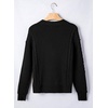 image:imageSidefeel Cardigan Sweaters for Women Long Sleeve Wrap V Neck Double Breasted Cable Knit Oversized Chunky Sweater CoatBlack