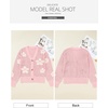 image:imageSidefeel Cardigan for Women Crochet Knit Button See Through Lightweight Long Sleeve Sweater TopsLight Pink
