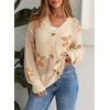 image:imageSidefeel Cardigan for Women Crochet Knit Button See Through Lightweight Long Sleeve Sweater TopsParchment