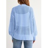 image:imageSidefeel Cardigan for Women Crochet Knit Button See Through Lightweight Long Sleeve Sweater TopsSky Blue