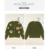 image:imageSidefeel Cardigan for Women Crochet Knit Button See Through Lightweight Long Sleeve Sweater TopsVineyard Green