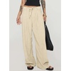 image:imageSidefeel Corduroy Pants Women Wide Leg High Waisted Elastic Drawstring Loose Baggy Fall Winter Casual PantsApricot