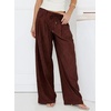 image:imageSidefeel Corduroy Pants Women Wide Leg High Waisted Elastic Drawstring Loose Baggy Fall Winter Casual PantsBurgundy