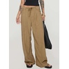 image:imageSidefeel Corduroy Pants Women Wide Leg High Waisted Elastic Drawstring Loose Baggy Fall Winter Casual PantsKhaki