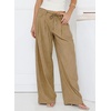 image:imageSidefeel Corduroy Pants Women Wide Leg High Waisted Elastic Drawstring Loose Baggy Fall Winter Casual PantsKhaki