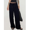 image:imageSidefeel Corduroy Pants Women Wide Leg High Waisted Elastic Drawstring Loose Baggy Fall Winter Casual PantsNavy Blue