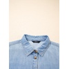 image:imageSidefeel Denim Dress for Women Casual Short Sleeve Collared Button Down Jean Dress Trendy A Line Summer Shirt DressIceland Blue