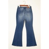 image:imageSidefeel Flare Jeans for Women High Waisted Stretchy Bell Bottoms Wide Leg Side Seam Denim PantsBlue