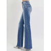 image:imageSidefeel Flare Jeans for Women High Waisted Stretchy Bell Bottoms Wide Leg Side Seam Denim PantsLight Blue
