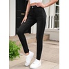 image:imageSidefeel Jeggings for Women High Waisted Tummy Control Skinny Jeans Stretchy Butt Lifting Knit Denim PantsBlack