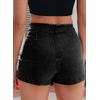 image:imageSidefeel Skorts Skirts for Women Casual Summer Bowknot High Waisted Jean Shorts Stretchy Denim Mini Skirt NO PocketBlack