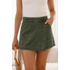 image:imageSidefeel Skorts Skirts for Women Denim Mini Skirt Casual Summer High Waisted Jean Shorts StretchyGreen