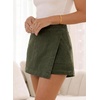 image:imageSidefeel Skorts Skirts for Women Denim Mini Skirt Casual Summer High Waisted Jean Shorts StretchyGreen