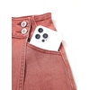 image:imageSidefeel Skorts for Woman Casual High Waisted Stretchy Jean Shorts Trendy Asymmetrical Summer Denim Mini Skirts with PocketsMineral Red