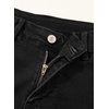image:imageSidefeel Skorts for Woman High Waisted Jean Skort Wrap Stretchy Asymmetrical Skorts Casual Denim ShortsBlack