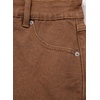 image:imageSidefeel Skorts for Woman High Waisted Jean Skort Wrap Stretchy Asymmetrical Skorts Casual Denim ShortsBrown