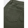image:imageSidefeel Skorts for Woman High Waisted Jean Skort Wrap Stretchy Asymmetrical Skorts Casual Denim ShortsGreen