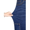 image:imageSidefeel Straight Leg Jeans for Women High Waisted Baggy Pants Loose Stretchy Wide Leg Cargo JeansDark Blue