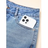 image:imageSidefeel Straight Leg Jeans for Women High Waisted Baggy Pants Loose Stretchy Wide Leg Cargo JeansIceland Blue