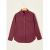 image:imageSidefeel Women Denim Shirts Oversized Long Sleeve Button Down Blouse V Neck Casual Top ShacketsBurgundy