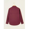image:imageSidefeel Women Denim Shirts Oversized Long Sleeve Button Down Blouse V Neck Casual Top ShacketsBurgundy