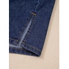 image:imageSidefeel Womens 2 Piece Sets Denim Summer Outfits Comfy Short Sleeve Button Down Shirt High Waisted Shorts Lounge SetsDark Blue