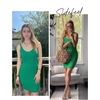 image:imageSidefeel Womens 2026 Summer V Neck Ribbed Knit Sleeveless Tank Dresses Sexy Bodycon Club Night Out DressesGreen