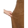 image:imageSidefeel Womens Baggy Wide Leg Jeans Elastic Waist Drawstring Front Seam Ankle High Waisted Barrel JeansBrown