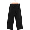 image:imageSidefeel Womens Barrel Jeans High Waisted Stretchy Drawstring Ankle Tapered Denim Pants with PocketsBlack