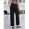 image:imageSidefeel Womens Barrel Jeans High Waisted Stretchy Drawstring Ankle Tapered Denim Pants with PocketsBlack