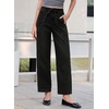 image:imageSidefeel Womens Barrel Jeans High Waisted Stretchy Drawstring Ankle Tapered Denim Pants with PocketsBlack